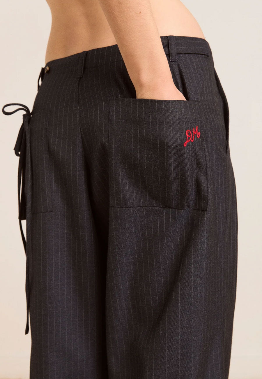 Damson Madder Tatianna Trouser Pinstripe