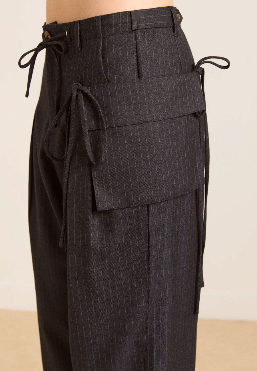Damson Madder Tatianna Trouser Pinstripe