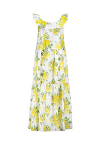 Caitlin Crisp Darling Dress Yellow Liberty Floral