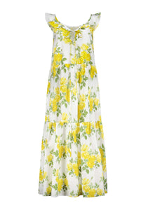 Caitlin Crisp Darling Dress Yellow Liberty Floral