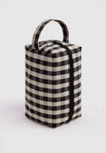 Baggu Dopp Kit Black and Cream Gingham PRE-ORDER
