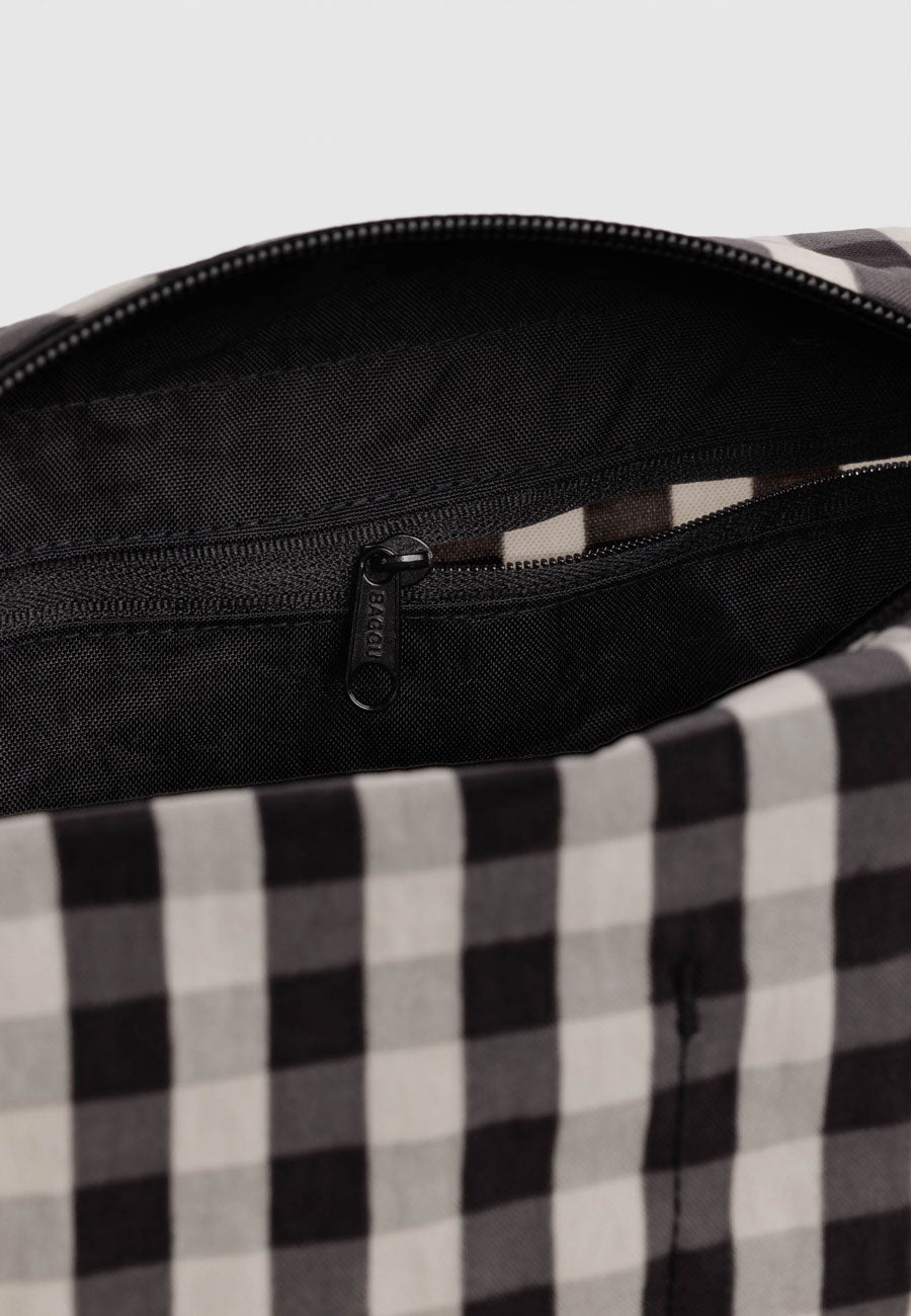Baggu Dopp Kit Black and Cream Gingham PRE-ORDER