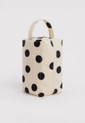 Baggu Dopp Kit Cream and Black Polka Dot