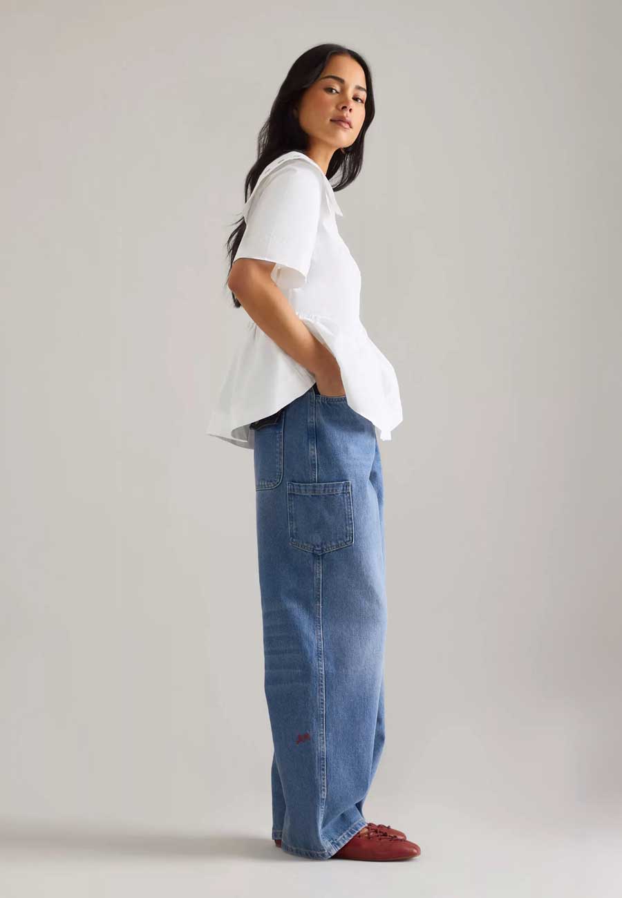 Damson Madder Drew Jeans Lapis Wash