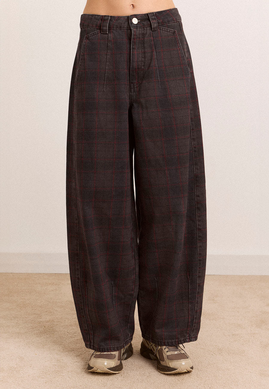 Damson Madder Erika Jeans Sirius Check