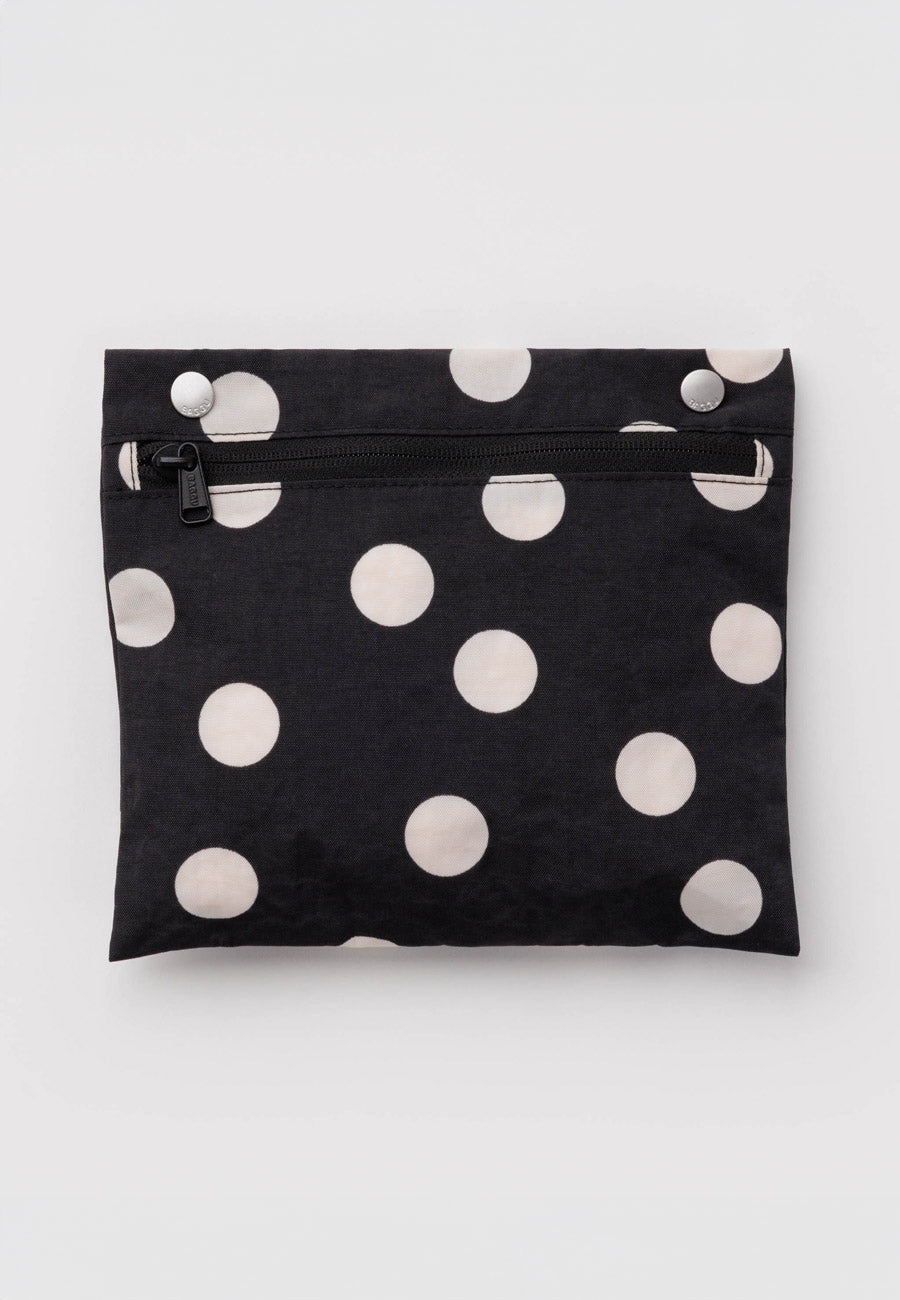 Baggu Everyday Cloud Bag Black and Cream Polka Dot