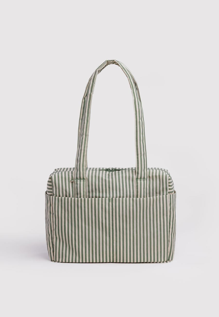 Baggu Everyday Cloud Bag Sage Stripe