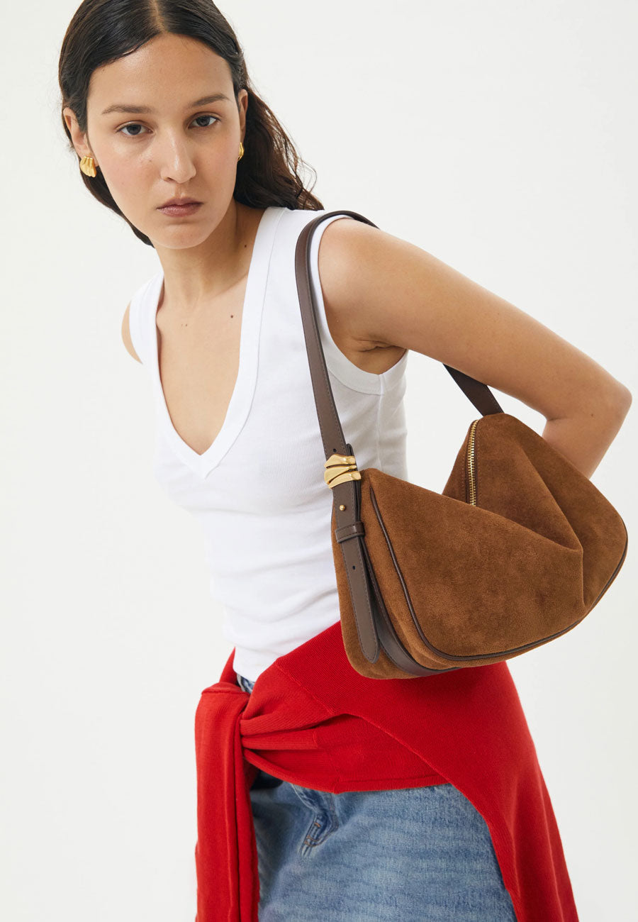 Brie Leon Organica Hobo Bag Chestnut