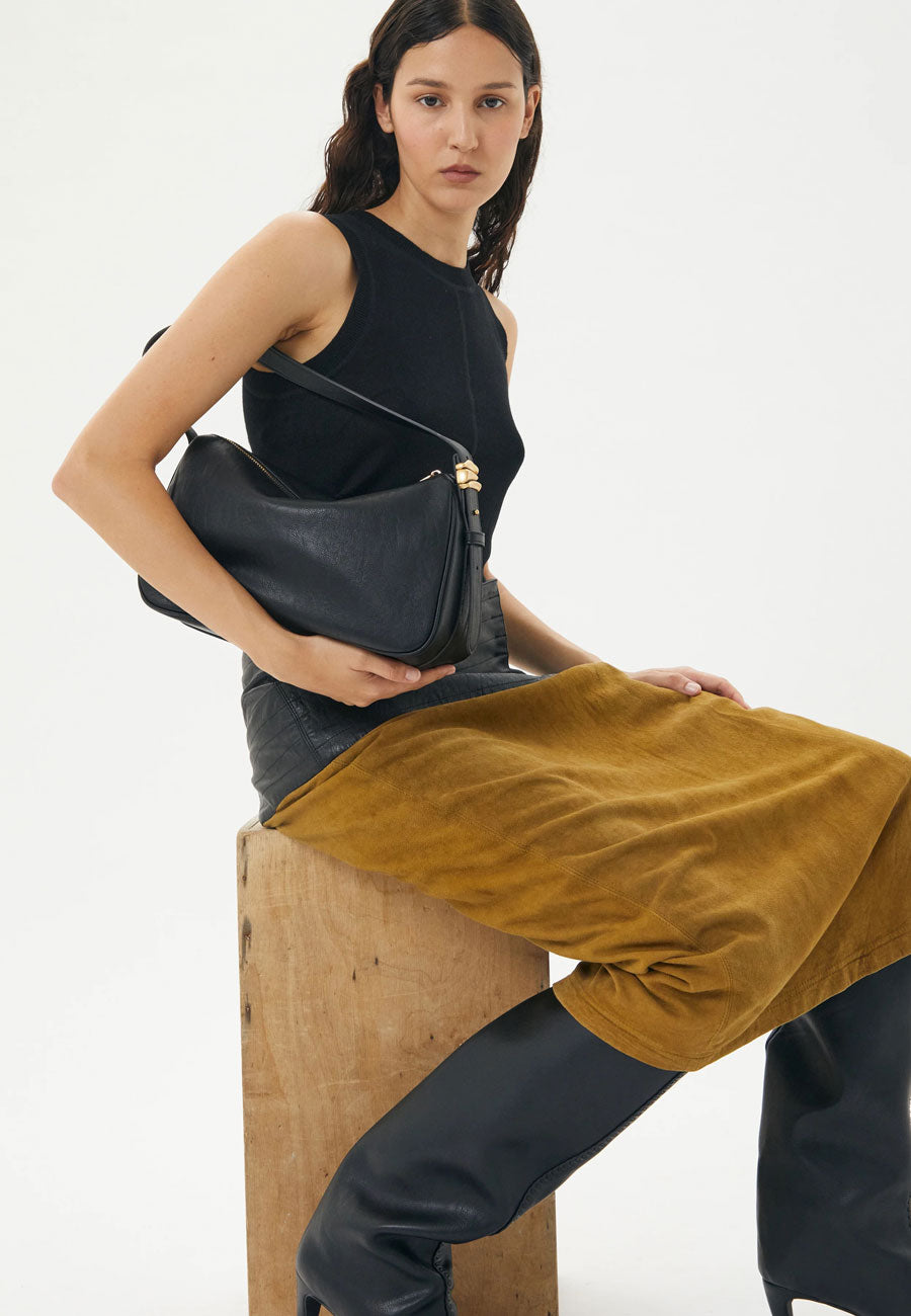 Brie Leon Organica Hobo Bag Black
