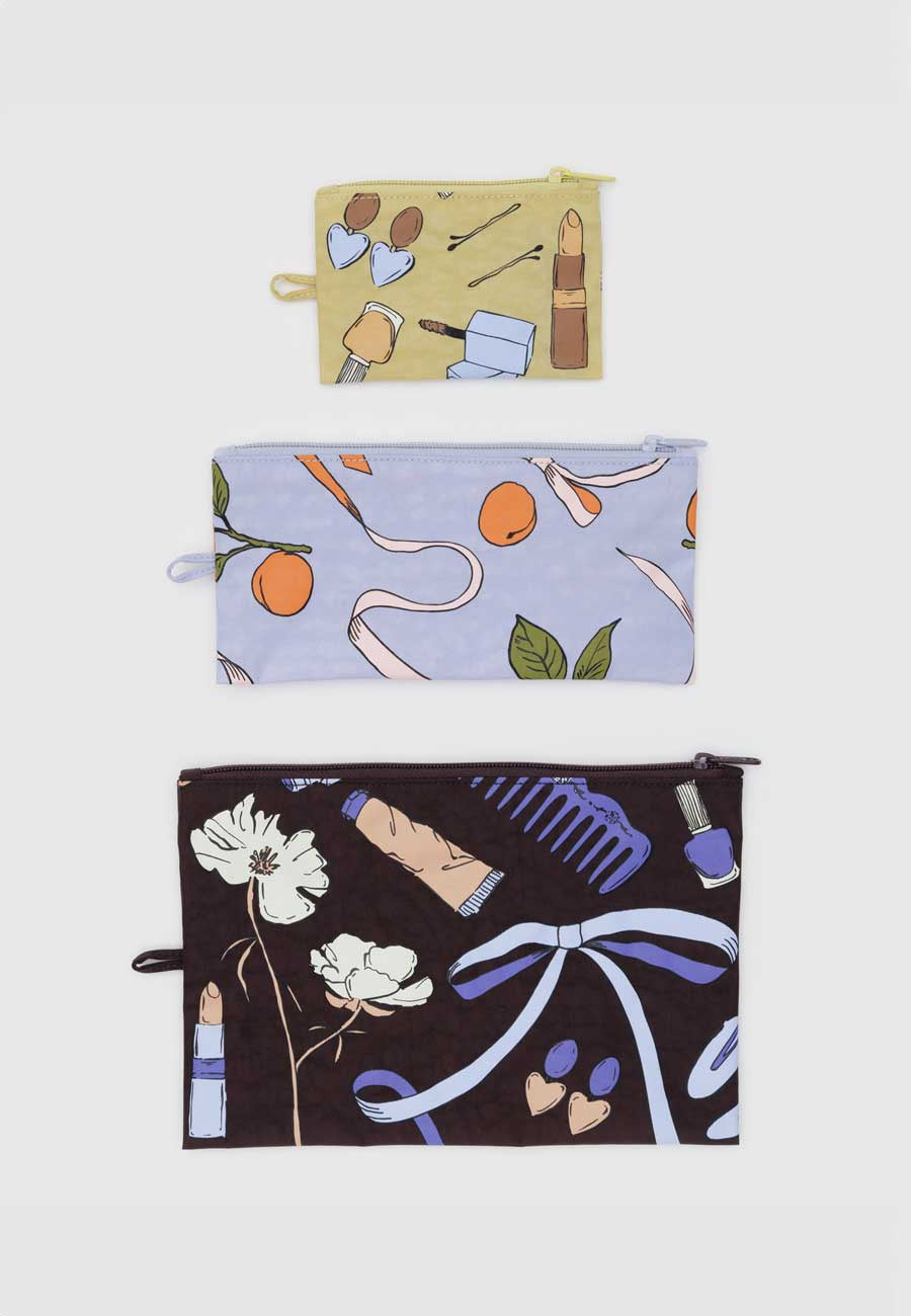 Baggu Flat Pouch Set Get Ready With Me