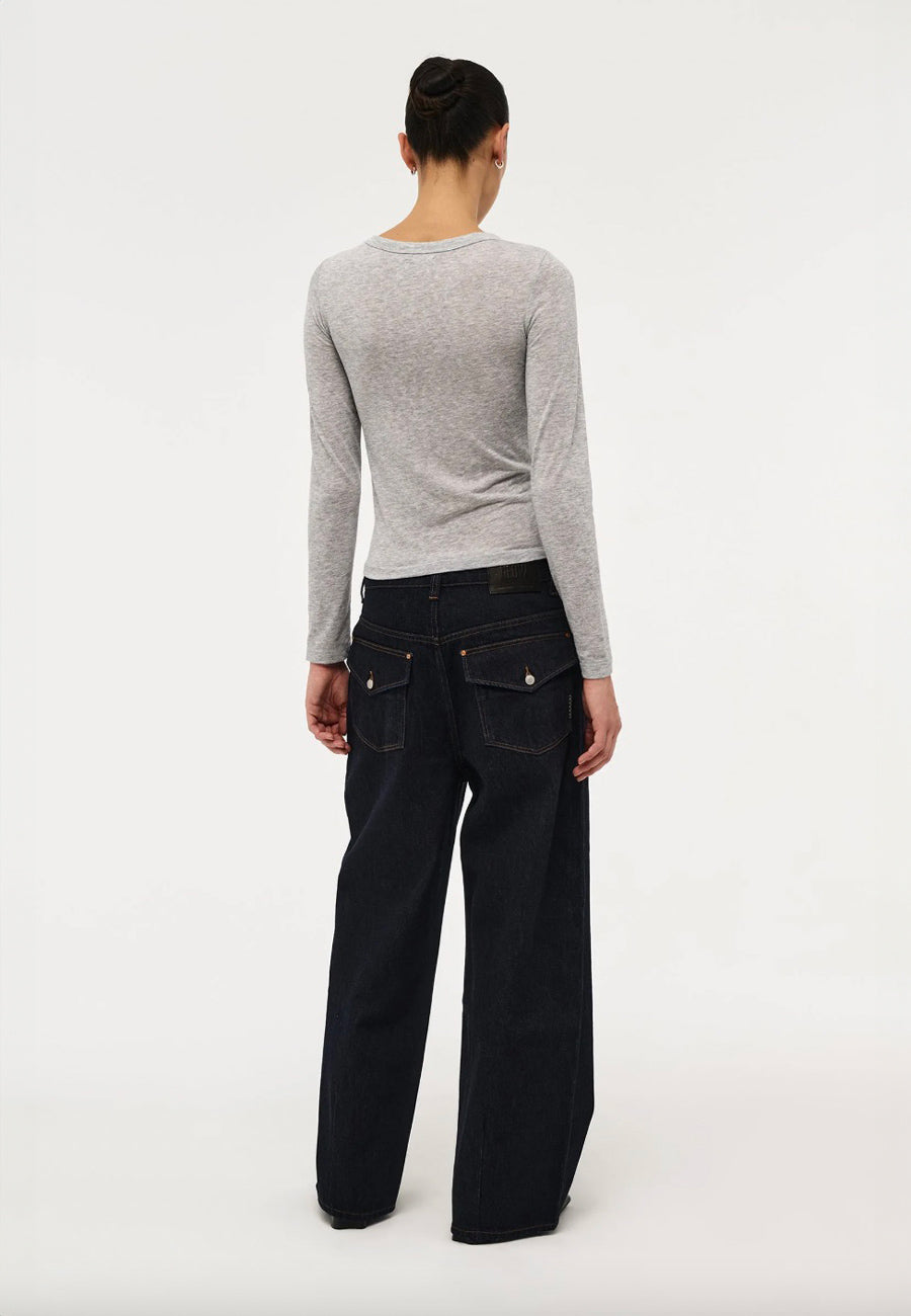 Neuw Girlfriend Longsleeve Grey Marle