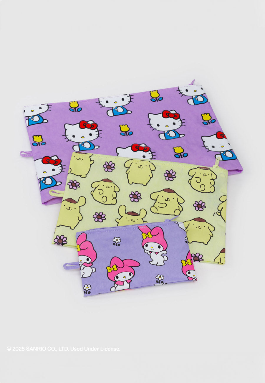 Baggu Go Pouch Set Hello Kitty & Friends Florals