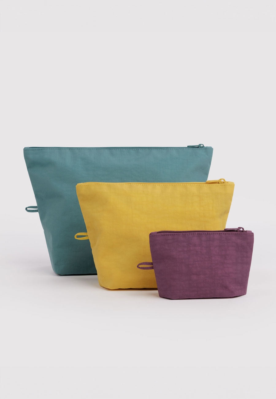 Baggu Go Pouch Set Jewel Mix