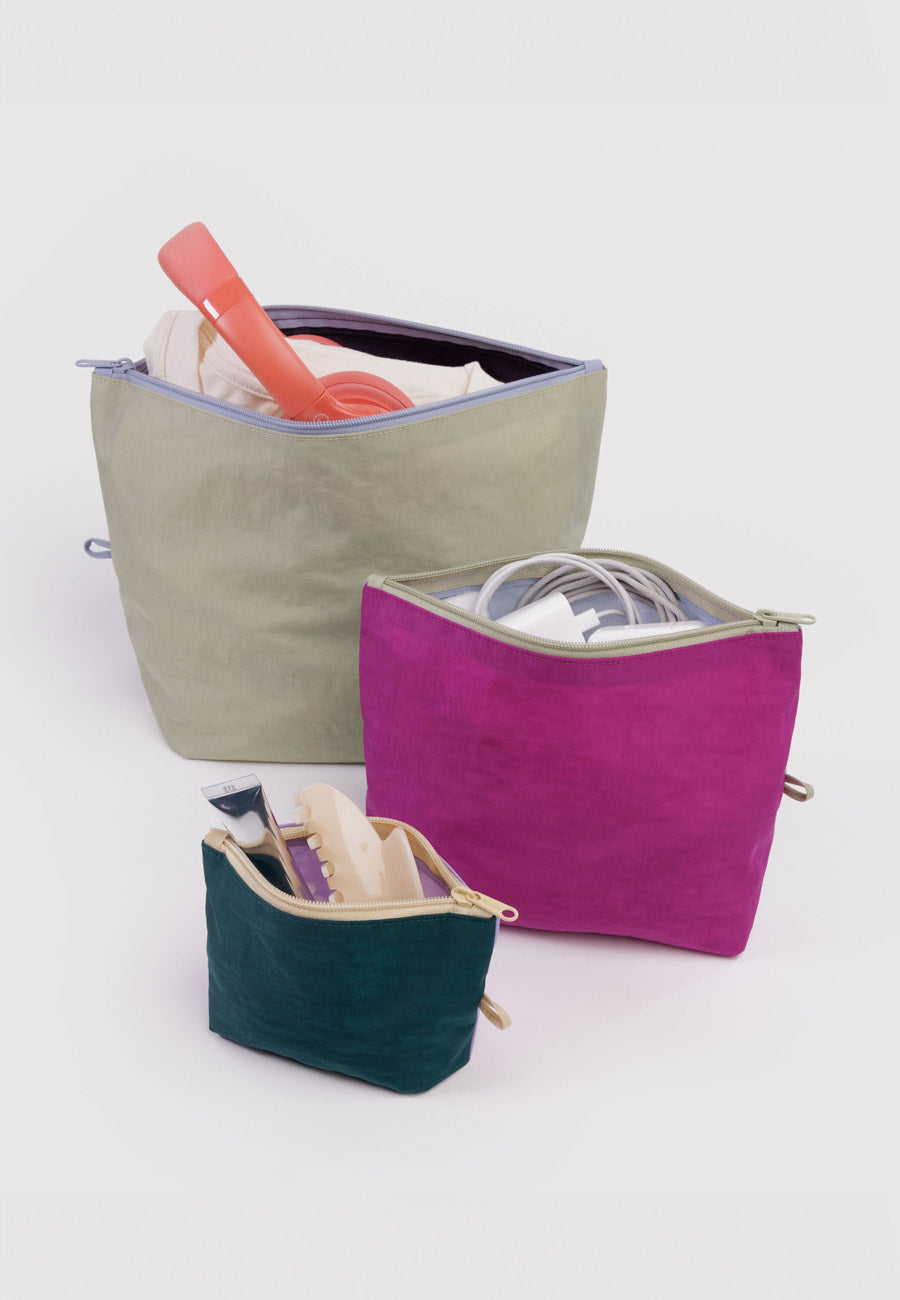 Baggu Go Pouch Set Lagoon Mix