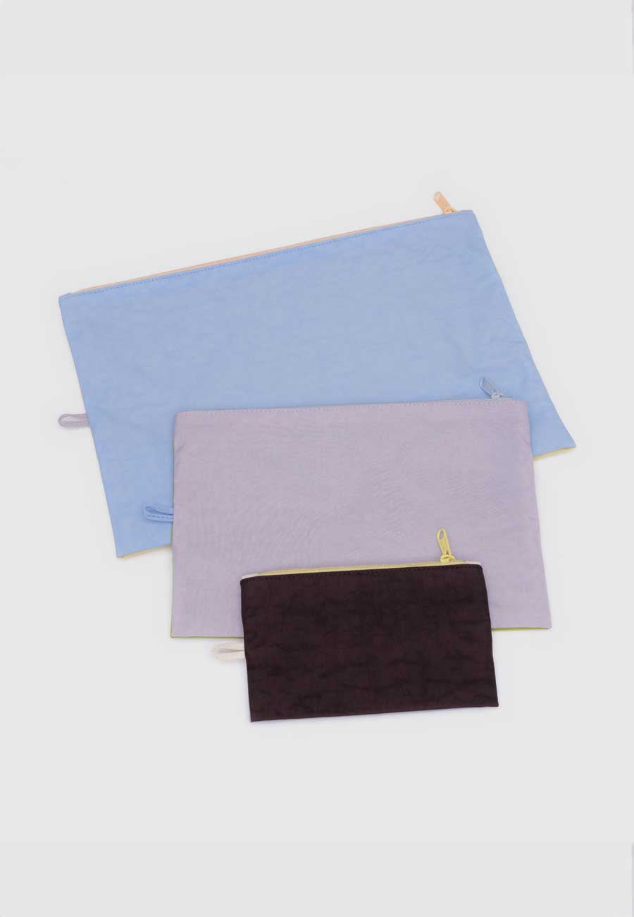Baggu Go Pouch Set Pastels Colourblock