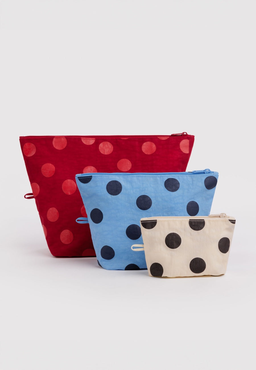 Baggu Go Pouch Set Polka Dot Mix
