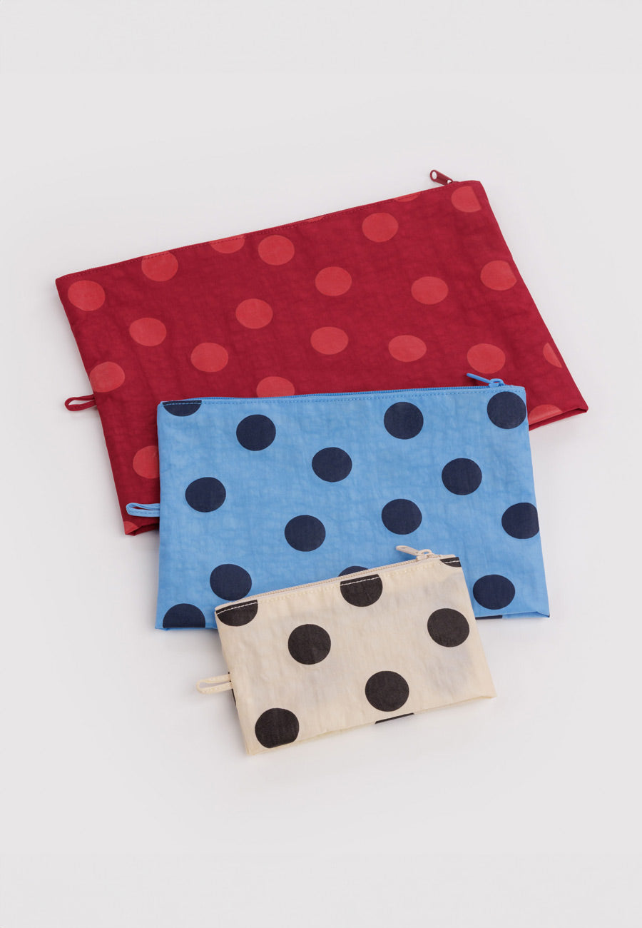 Baggu Go Pouch Set Polka Dot Mix