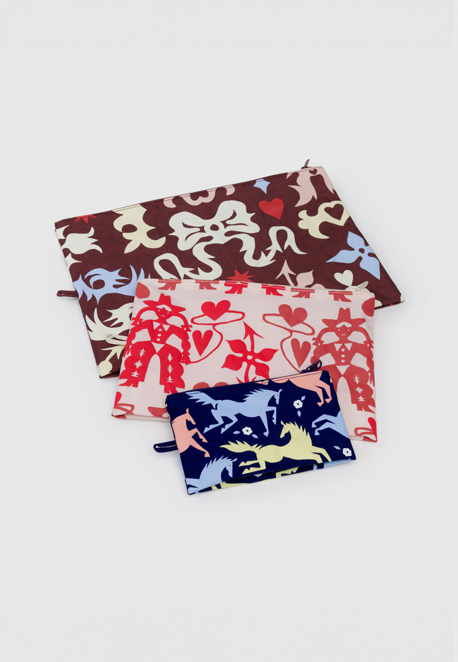 Baggu Go Pouch Set Western Cut-Outs