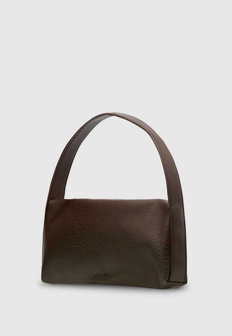 Brie Leon Harlow Slouch Mono Baguette Bag Chocolate Nappa