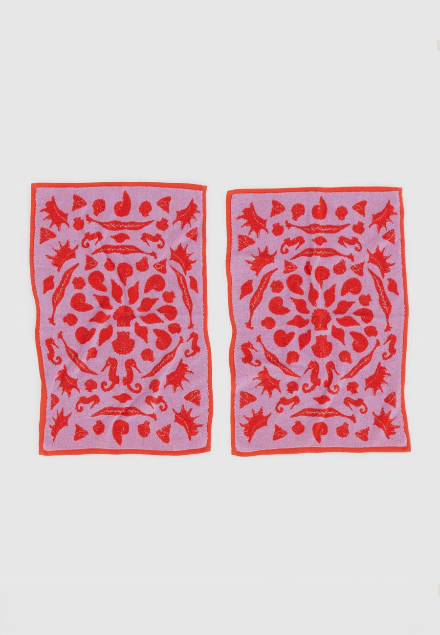Baggu Hand Towel Set of 2 Sea Shells
