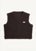 Happymess Merino Vest Chocolate Brown