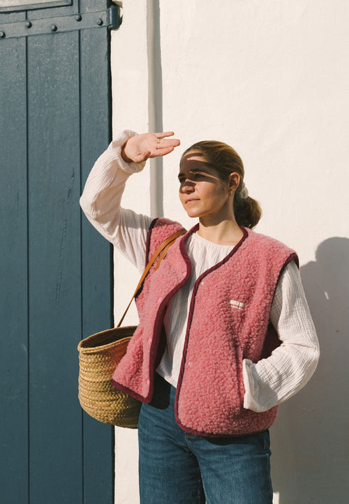 Happymess Merino Vest Dusty Pink