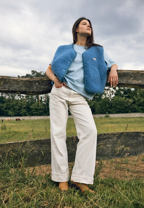 Happymess Merino Vest Ice Blue