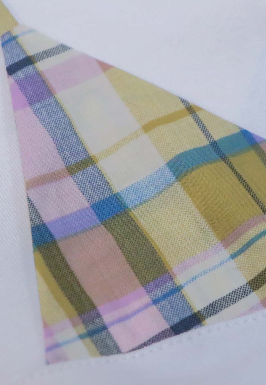 Rhoda Nunn Off-Cut Tee Uncommon Plaid