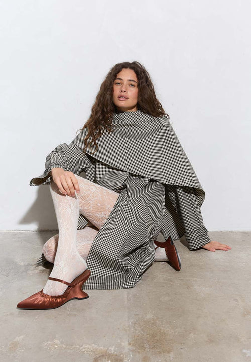 Commonplace Lady Gingham Trench