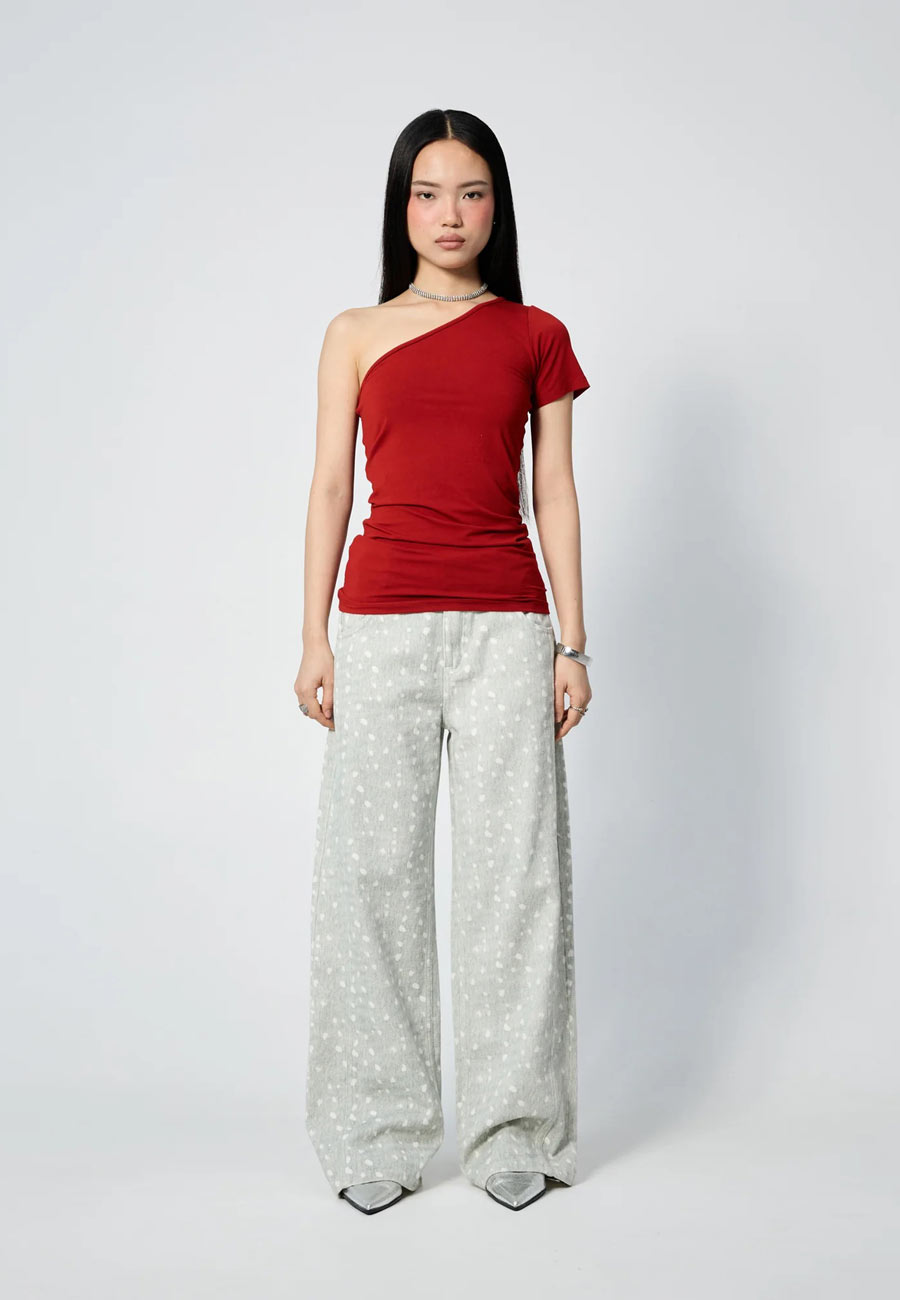 Arthur Straight Leg Jeans Mint Spots