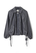 Damson Madder Lailah Lightweight Bomber Dark Grey Check