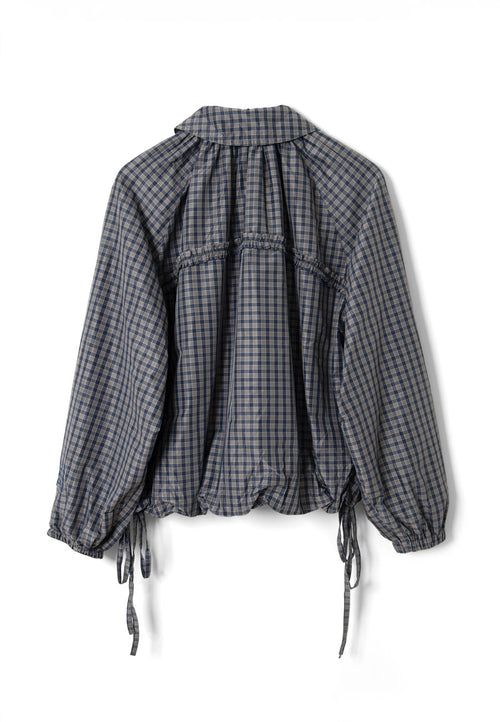 Damson Madder Lailah Lightweight Bomber Dark Grey Check