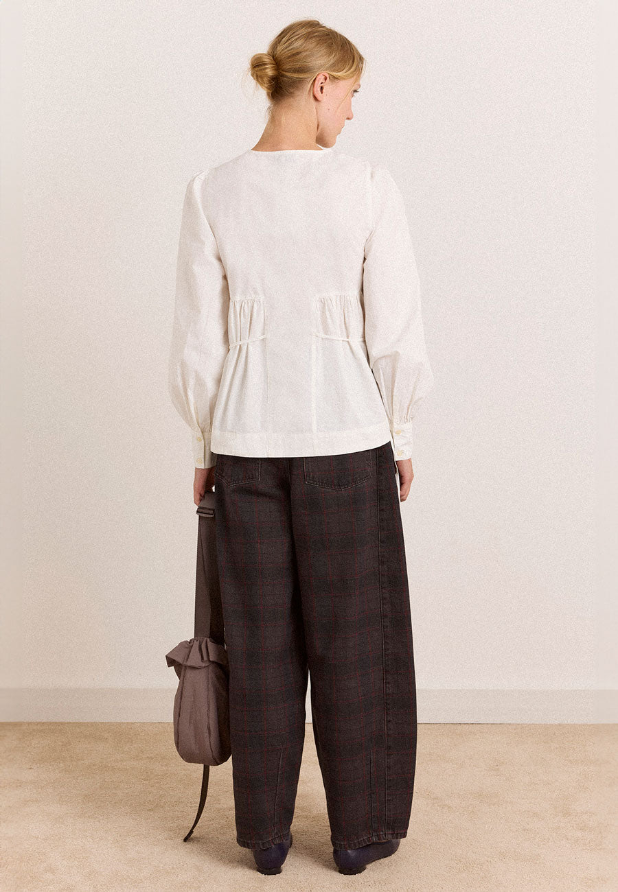 Damson Madder Lettie Bow Detail Blouse