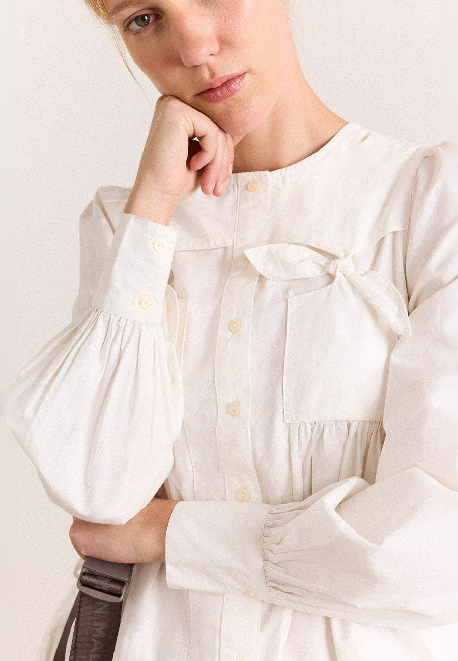 Damson Madder Lettie Bow Detail Blouse
