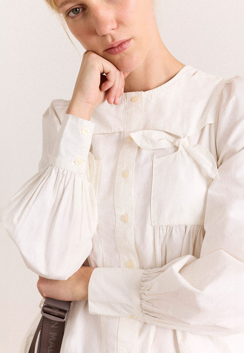 Damson Madder Lettie Bow Detail Blouse