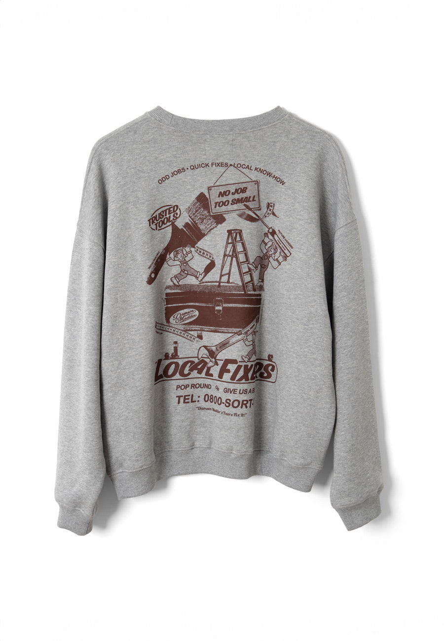 Damson Madder Local Fixers Graphic Sweater