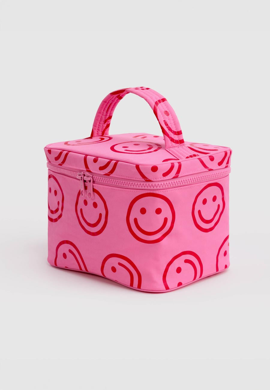 Baggu Large Cosmetic Case Azalea Pink Happy PRE-ORDER