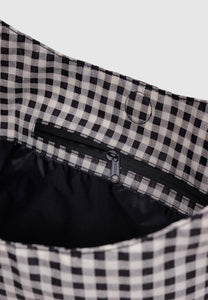 Baggu Large Nylon Sling Black & White Gingham