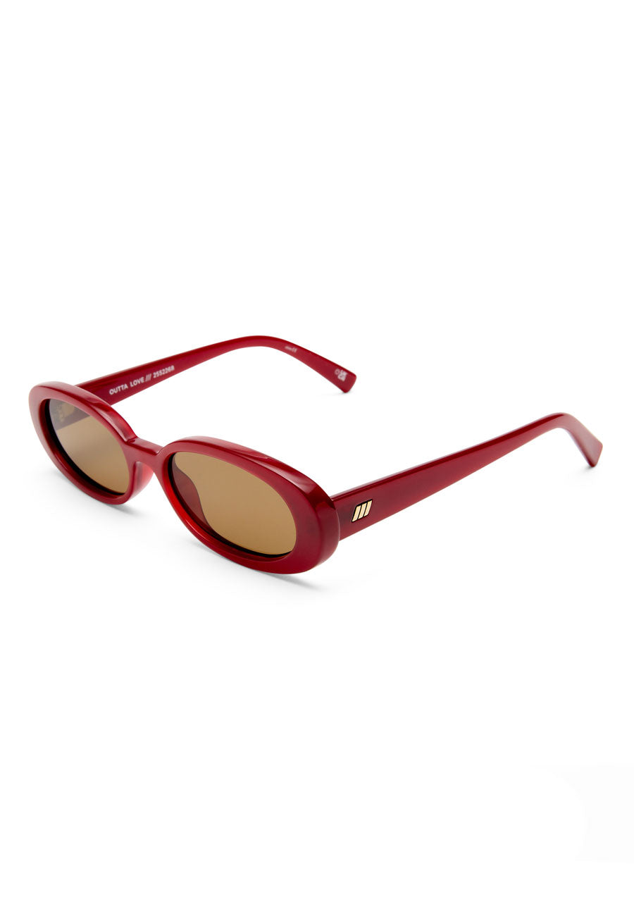 Le Specs Outta Love Burgundy