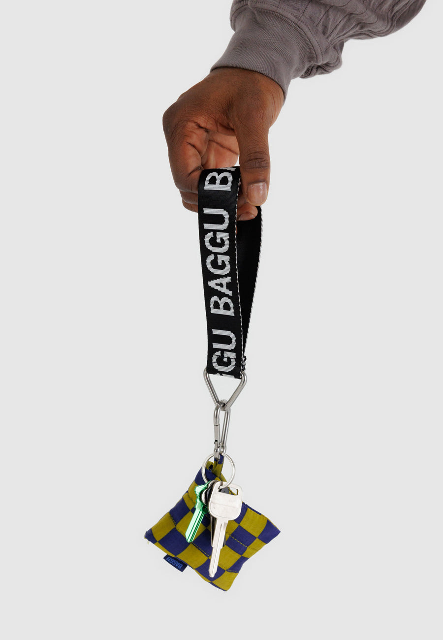 Baggu Logo Keychain Black and White