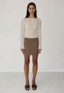 Ownley Maggie Lace Top Ivory Lace