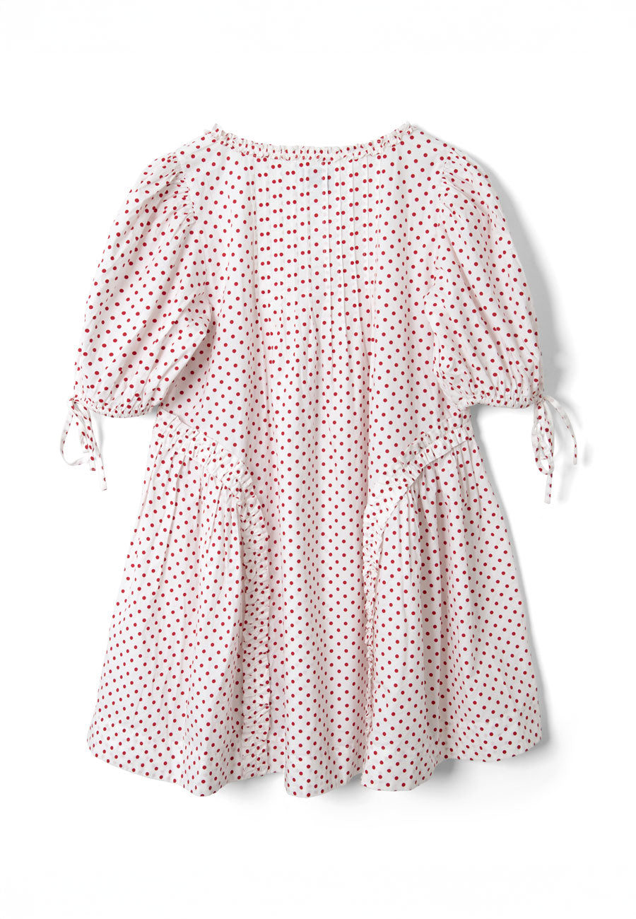 Damson Madder Meri Mini Dress Red Spot