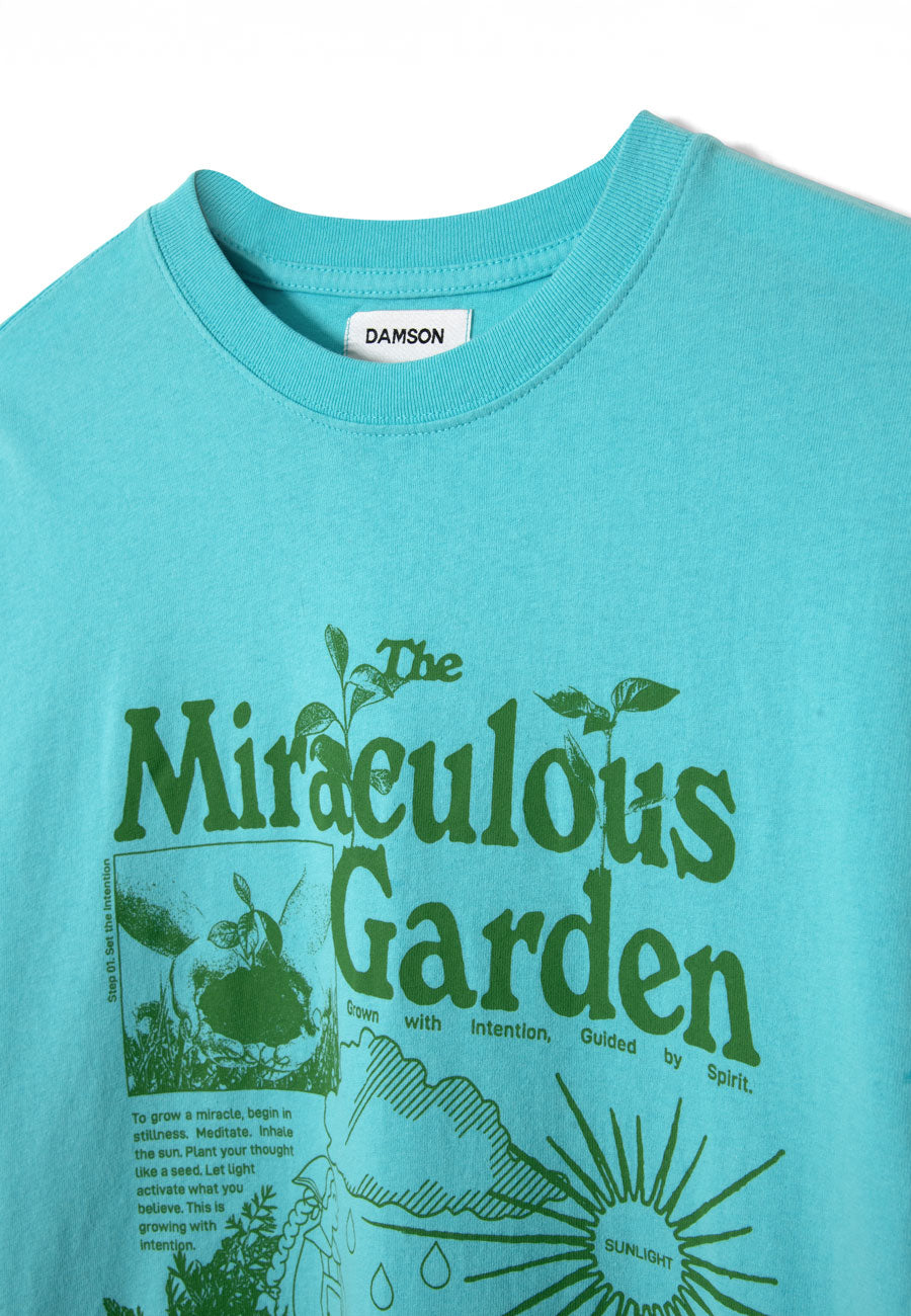 Damson Madder Miraculous Garden Graphic Tee Aqua