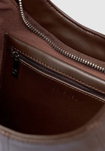 Brie Leon Mischa Shoulder Bag Dark Chocolate