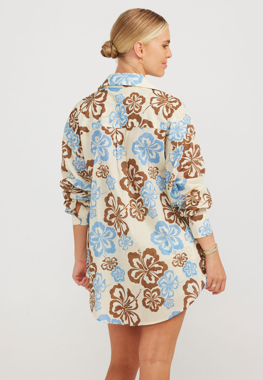 Charlie Holiday Maple Shirt Cream Hibiscus