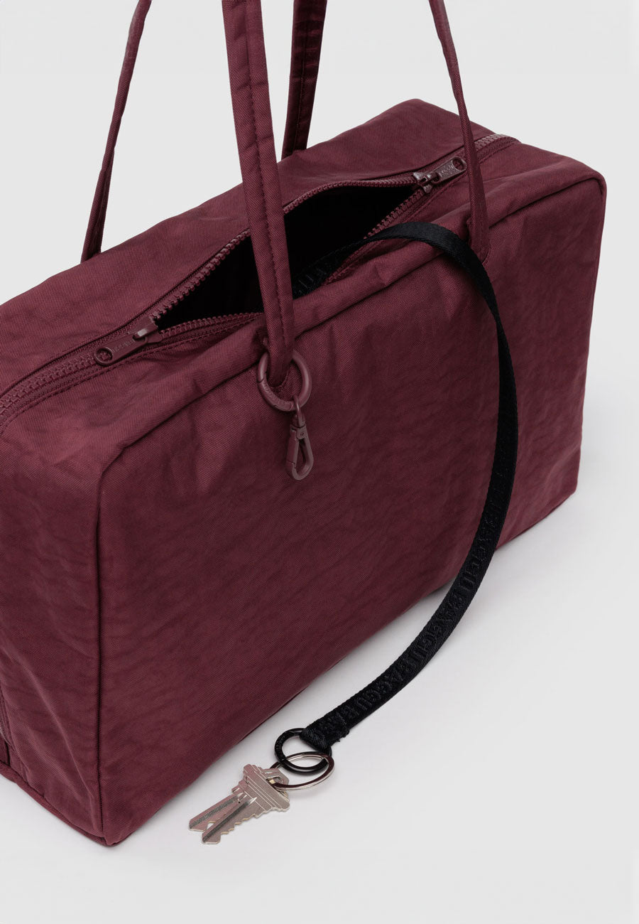 Baggu Medium Nylon Bowler Bag Mahogany