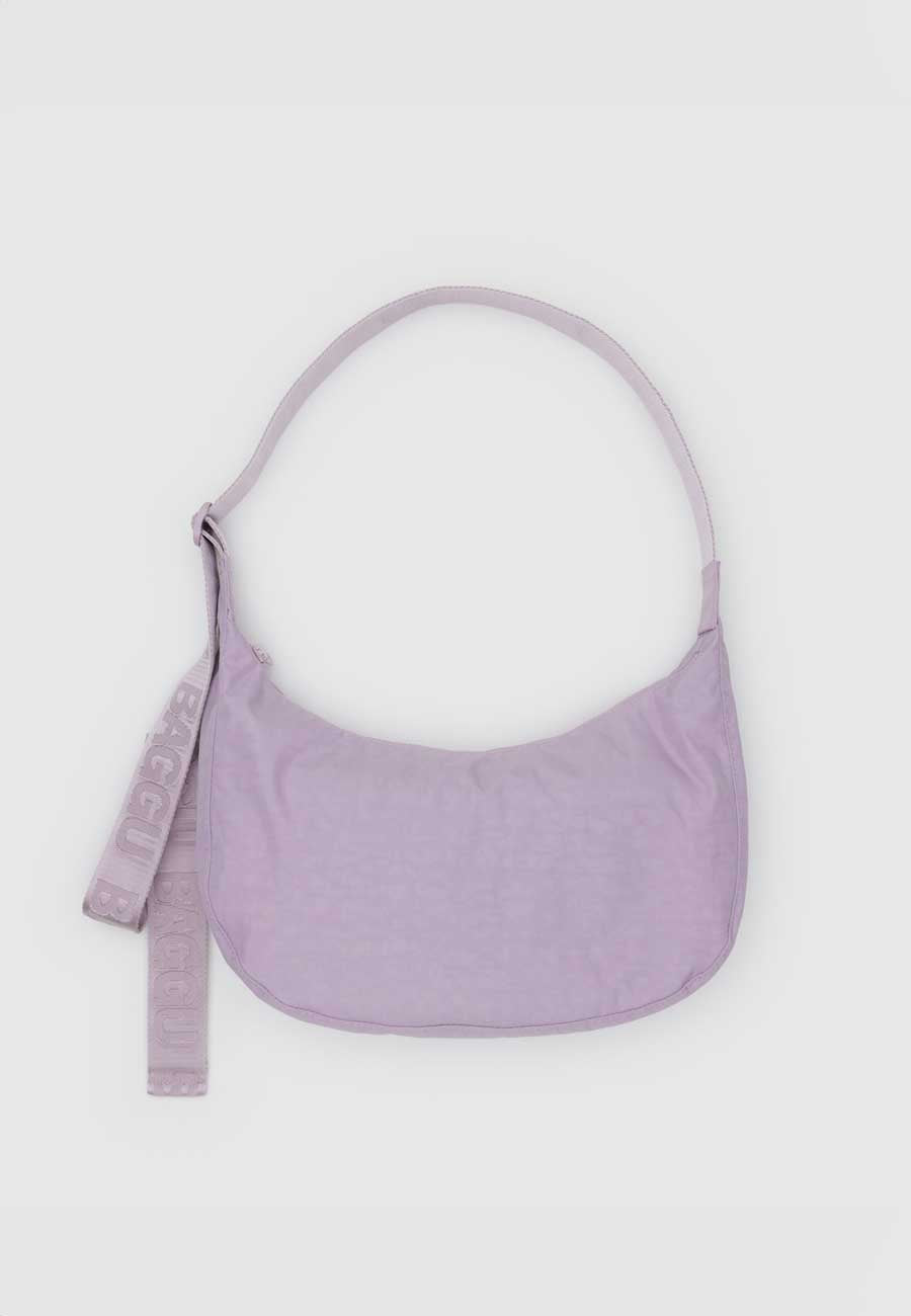 Baggu Medium Nylon Crescent Bag Dusty Pink