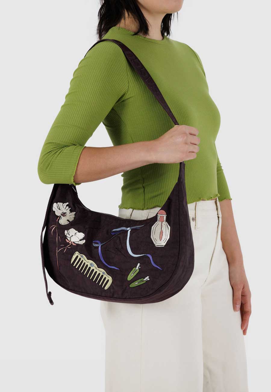 Baggu Medium Nylon Crescent Bag Get Ready With Me