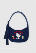 Baggu Medium Nylon Crescent Bag Embroidered Hello Kitty & Teddy