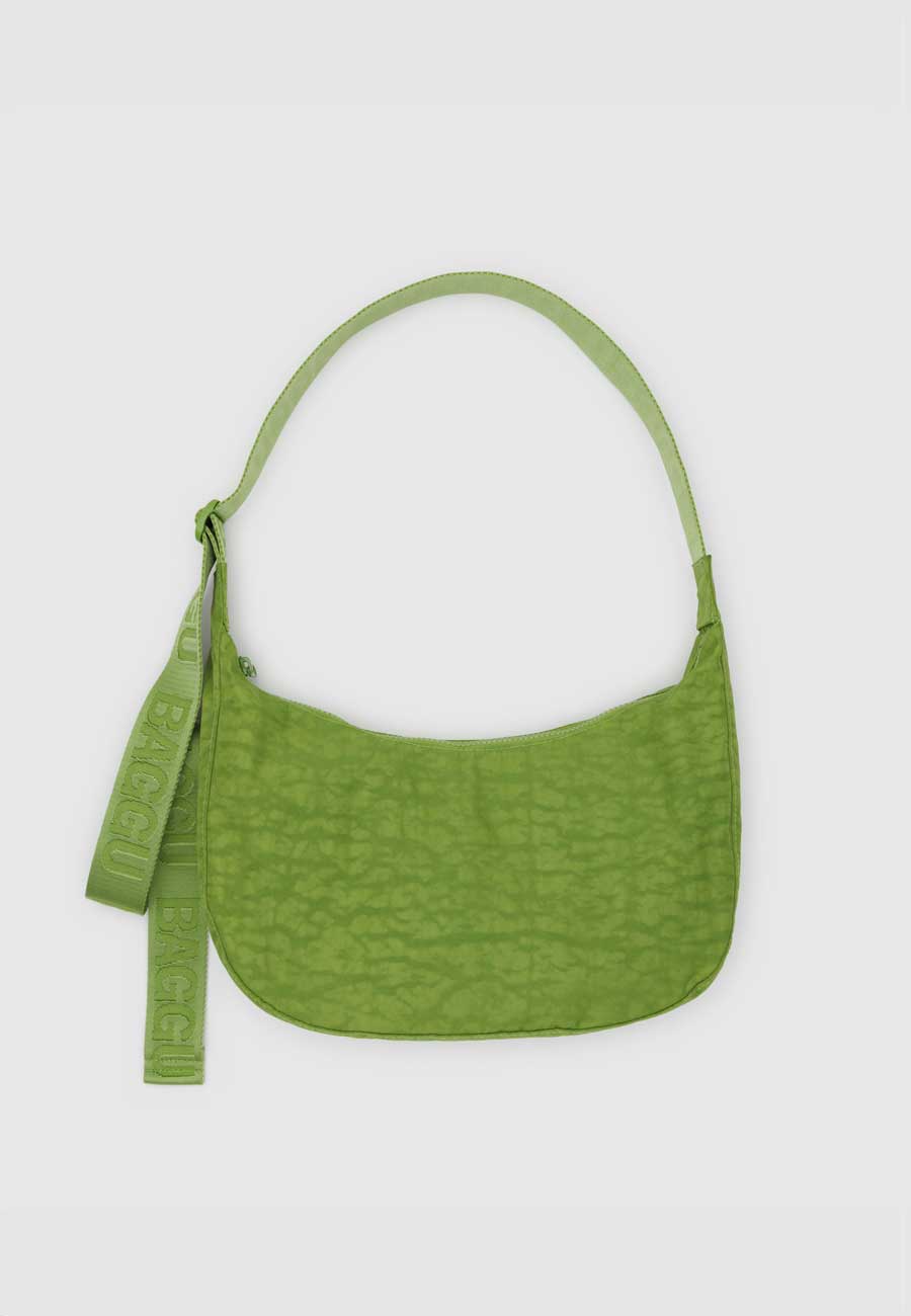 Baggu Medium Nylon Crescent Bag Green Juice